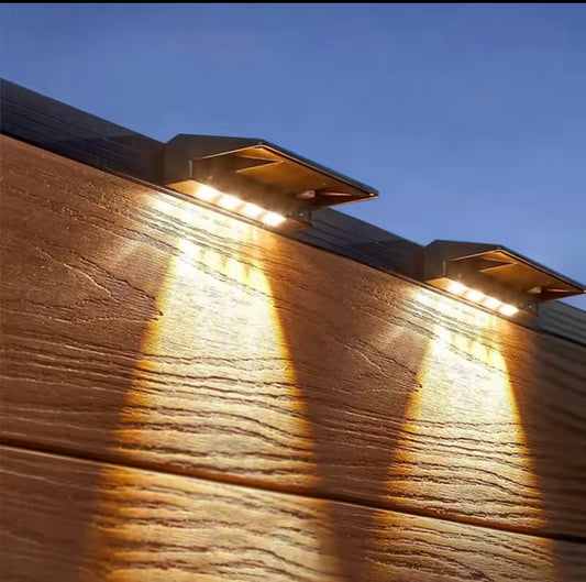 2 pack LED wall solar lights